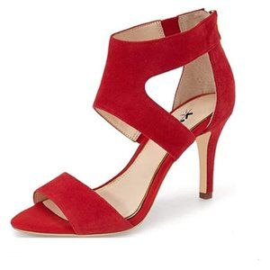 XYD Open Toe Strappy Low Block Heel Sandal